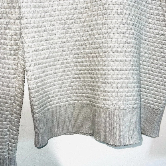 J. Crew Factory Mushroom Gray & White Knit Turtleneck Sweater Xsmall Women’s - Picture 5 of 11